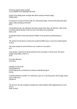 Which Has Greater Kinetic Energy