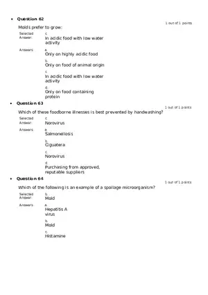 Servsafe Practice Exam Part 21