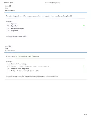 Sociology Final Exam (Days 1 - 4) Part 2