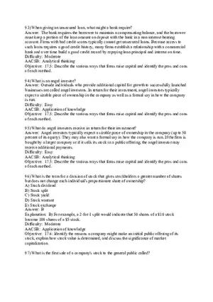 Chapter 17 Managing Business Finance Part 4