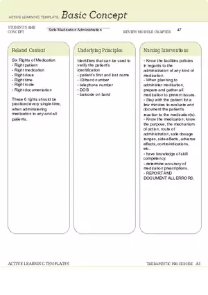 Safe Medication Administration