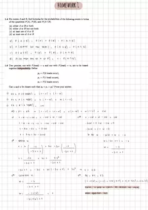 Homework #1 - Probabilities