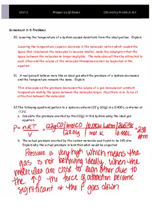 Unit 3 Properties of Gases