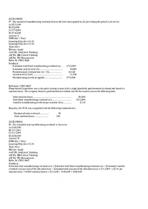 Ch2, Job-Order Costing Calculating Unit Product Costs Part 6