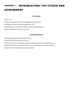 Chapter 1 Introduction The Citizen and Government