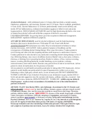 Alcohol Withdrawal Relief