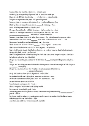 Biology Full Semester Part 2