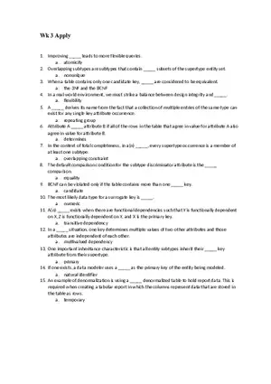 Week 3 Apply Key
