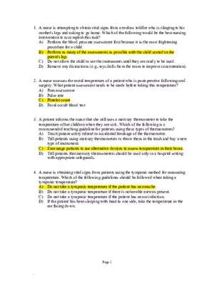 Vital Signs Questions