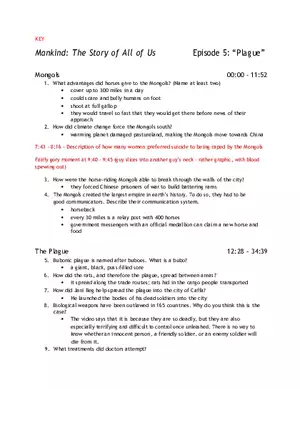 The Story of All of Us Episode 5 Plague