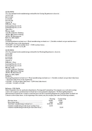 Ch2, Job-Order Costing Calculating Unit Product Costs Part 14