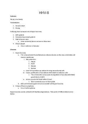 HHV-8 Notes