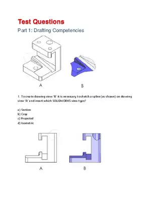 Solidworks Certification Exam