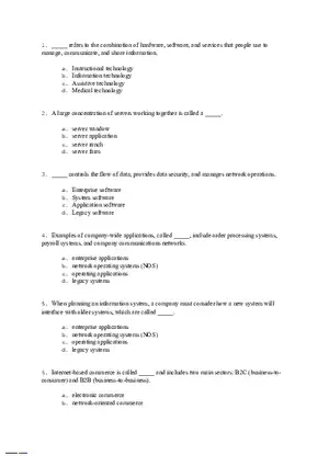 Systems Analysis and Design Answers