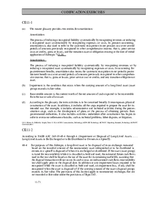 Chapter 11 Codification Exercises