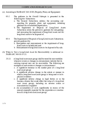 Chapter 11 Codification Research Case