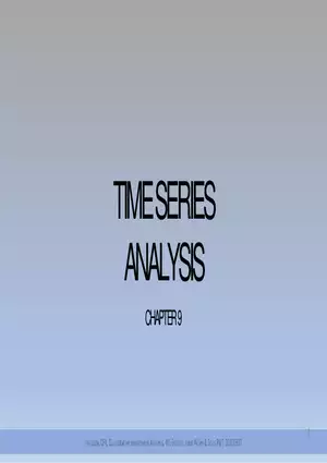 Chapter 9: Time Series Analysis