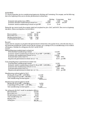 Ch2, Job-Order Costing Calculating Unit Product Costs Part 18