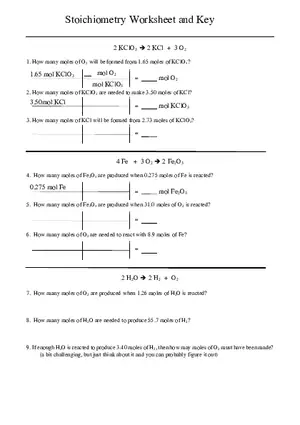 Stoichiometry Practice Problems and Solutions