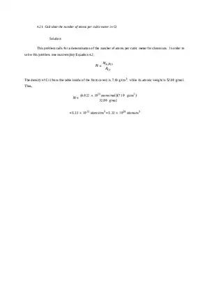 Imperfections in Solids Problem Solutions Part 4