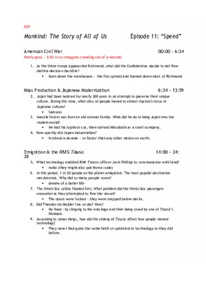 The Story of All of Us Episode 11 Speed