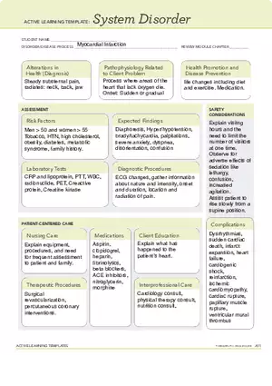 Clinical Overview of Myocardial Infarction: Assessment, Pathophysiology, and Management