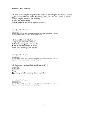 Chapter 06 Body Composition Part 2
