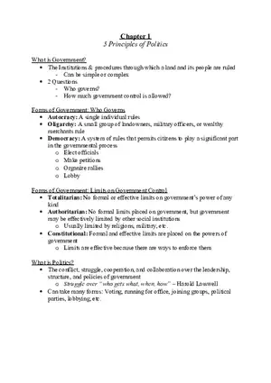 5 Principles of Politics