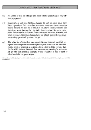 Chapter 11 Financial Statement Analysis Case