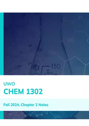 Fall 2024, Chapter 2 Notes