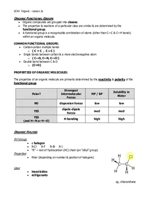 Lesson 02a - Intro to Functional Groups