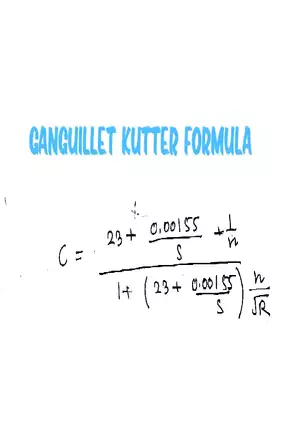 GANGUILLET KUTTER Formula