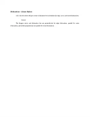 Imperfections in Solids Problem Solutions Part 7