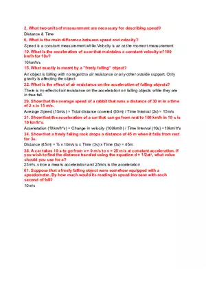 What Two Units of Measurement are Necessary for Describing Speed