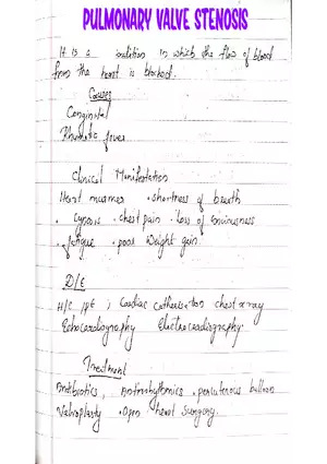 Pulmonary Valve Stenosis
