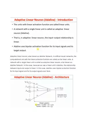 Adaptive Linear Neuron (Adaline)
