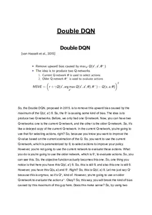 Double Deep Q-Network