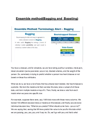 Ensemble Method (Bagging and Boosting)