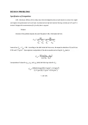 Imperfections in Solids Problem Solutions Part 9