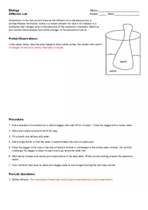 Biology Diffusion Lab