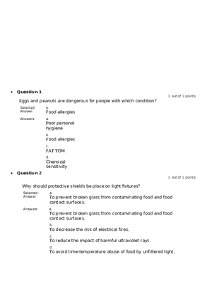 Servsafe Practice Exam Part 15