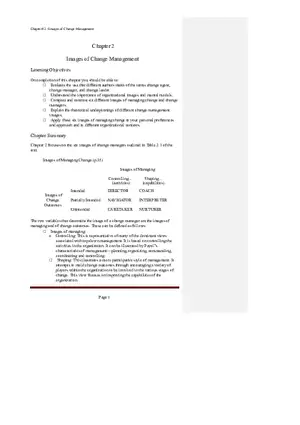 Chapter 2 Images of Change Management