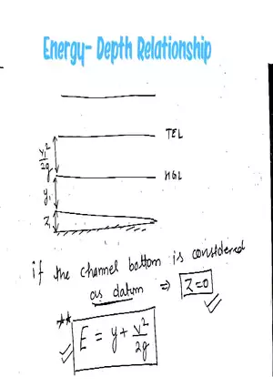 Energy - Depth Relationship