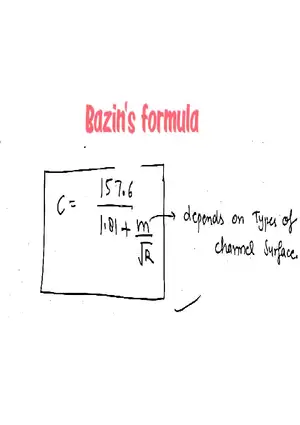 Bazin's Formula