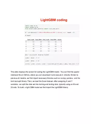 LightGBM Coding