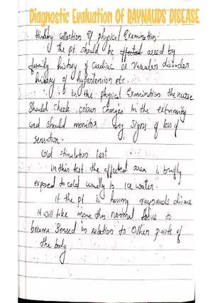 Diagnostic Evaluation of Raynaud's Disease