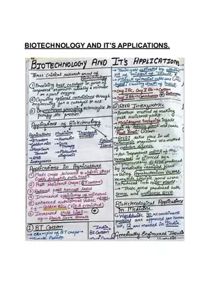 Biotechnology and it's Applications