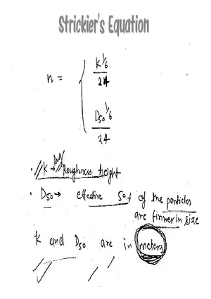 Strickier's Equation