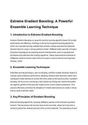 Extreme Gradient Boosting