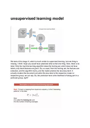 Unsupervised Learning Model